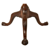 Antique Georgian Chippendale Mahogany Tilt-Top Pedestal Tripod Wine Table, circa 1790
