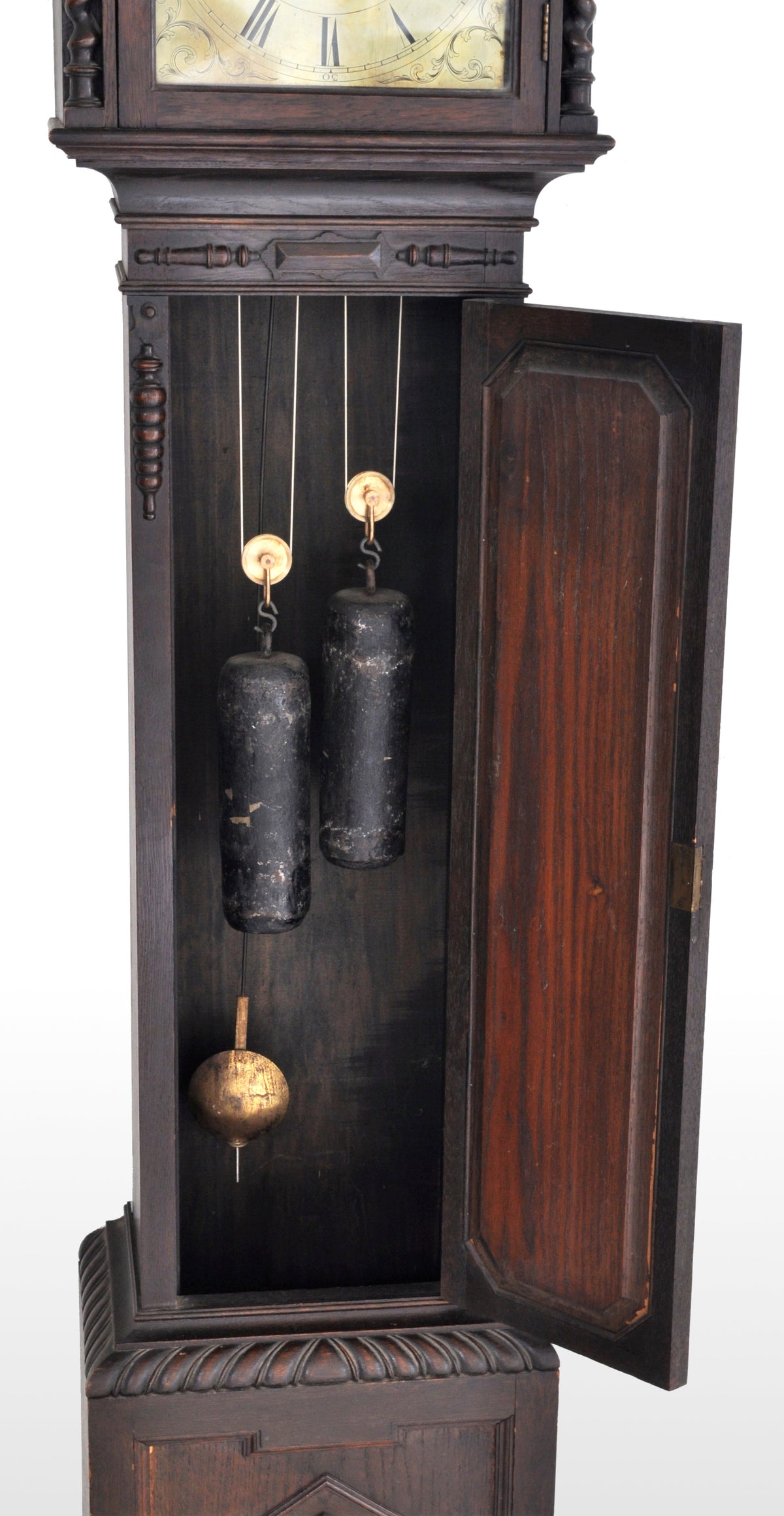 Antique English Arts & Crafts 8-Day Longcase/Grandfather Clock by Maple of London, circa 1890