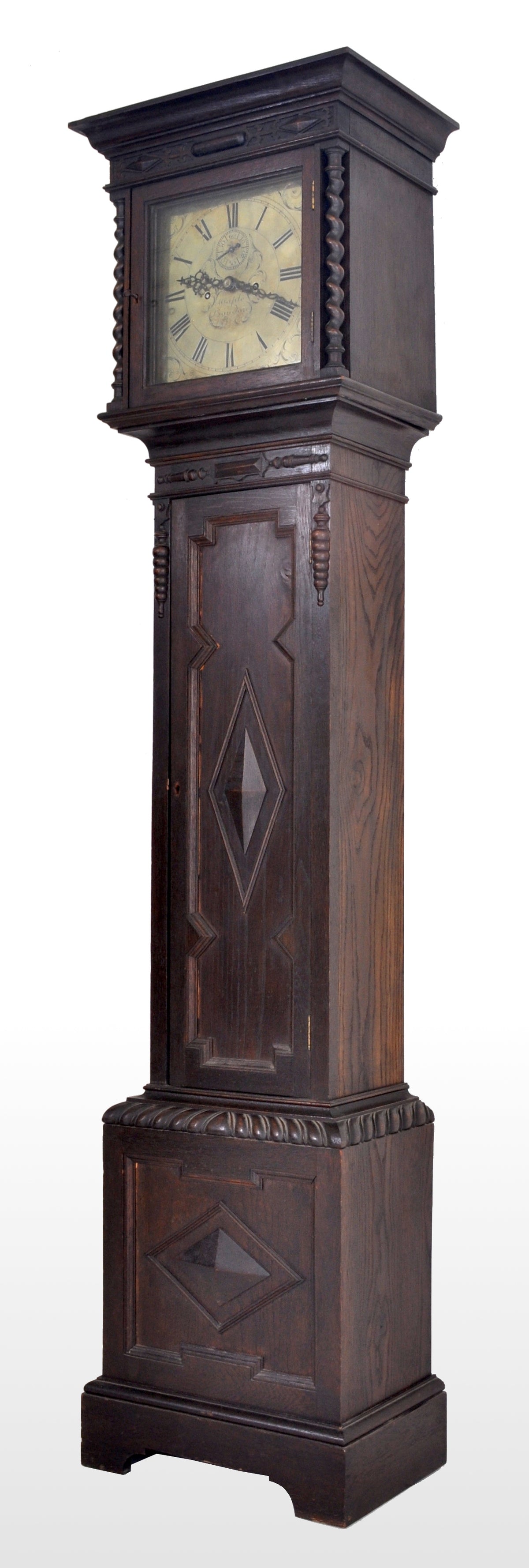 Antique English Arts & Crafts 8-Day Longcase/Grandfather Clock by Maple of London, circa 1890