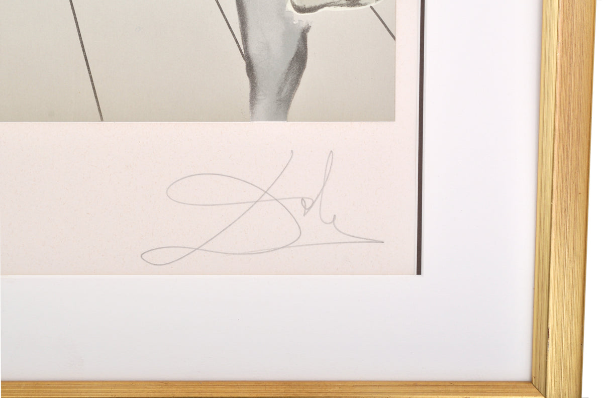 Original Limited Edition Print by Salvador Dali, "Chevalier Surrealiste," Circa 1980