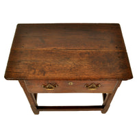 Antique Georgian Country Oak Tavern Side Table / Server, George II, circa 1760