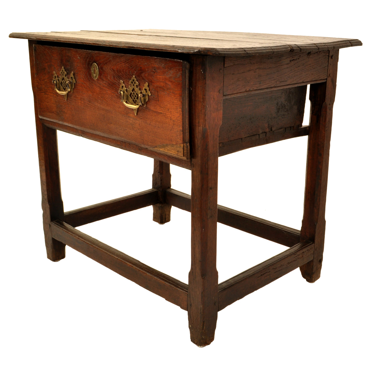 Antique Georgian Country Oak Tavern Side Table / Server, George II, circa 1760