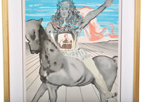 Original Limited Edition Print by Salvador Dali, "Chevalier Surrealiste," Circa 1980