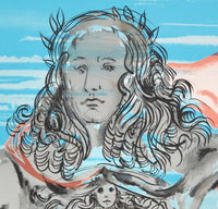 Original Limited Edition Print by Salvador Dali, "Chevalier Surrealiste," Circa 1980