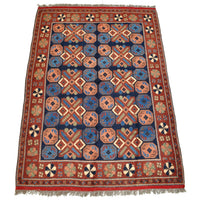 Afghan Turkoman Rug with Caucasian Design