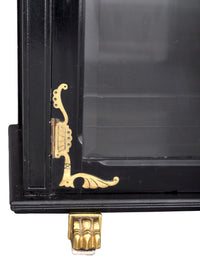 Antique American Aesthetic Movement Carved and Lacquered Griffin Collector's Cabinet / Hutch, circa 1880