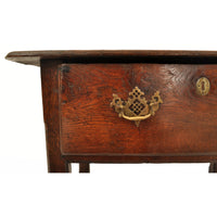 Antique Georgian Country Oak Tavern Side Table / Server, George II, circa 1760