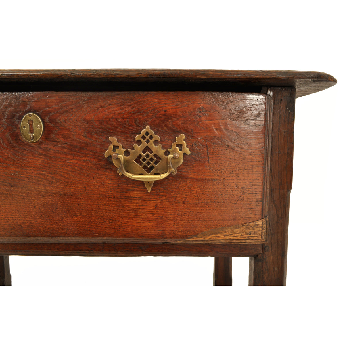 Antique Georgian Country Oak Tavern Side Table / Server, George II, circa 1760