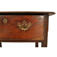 Antique Georgian Country Oak Tavern Side Table / Server, George II, circa 1760