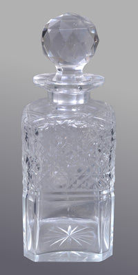 Antique English Sheraton Inlaid Mahogany Edwardian Silver-Plated Tantalus, circa 1890