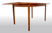 Mid-Century Modern Danish Teak 'Butterfly Leaf' Dining Table, 1960s