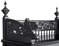 Antique American Aesthetic Movement Carved and Lacquered Griffin Collector's Cabinet / Hutch, circa 1880