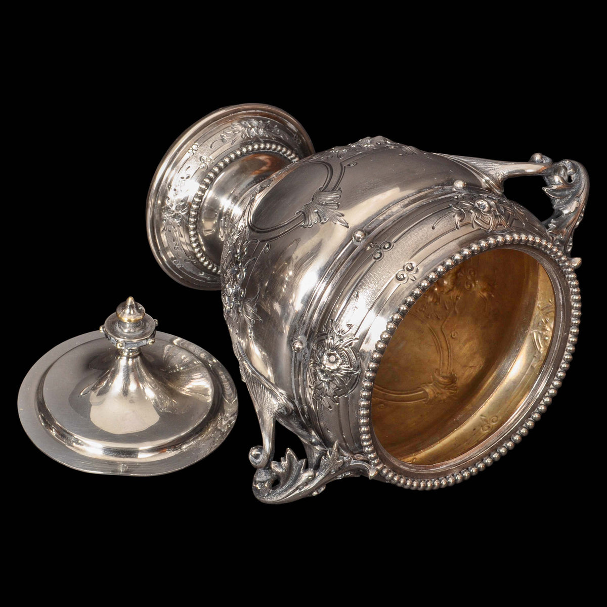 Antique American Gorham Coin Silver Mary Todd Lincoln Tea & Coffee Service, 1861