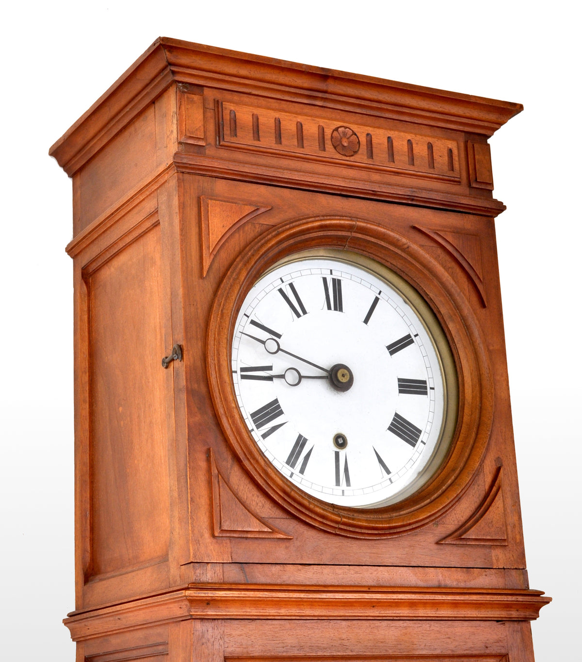 Antique French 8-Day Longcase/Grandfather Comtoise Clock, circa 1800