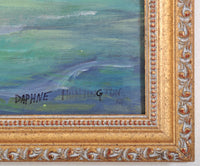 Oil Painting of Malibu by California Impressionist Daphne Huntington (1910-2012) 1930's