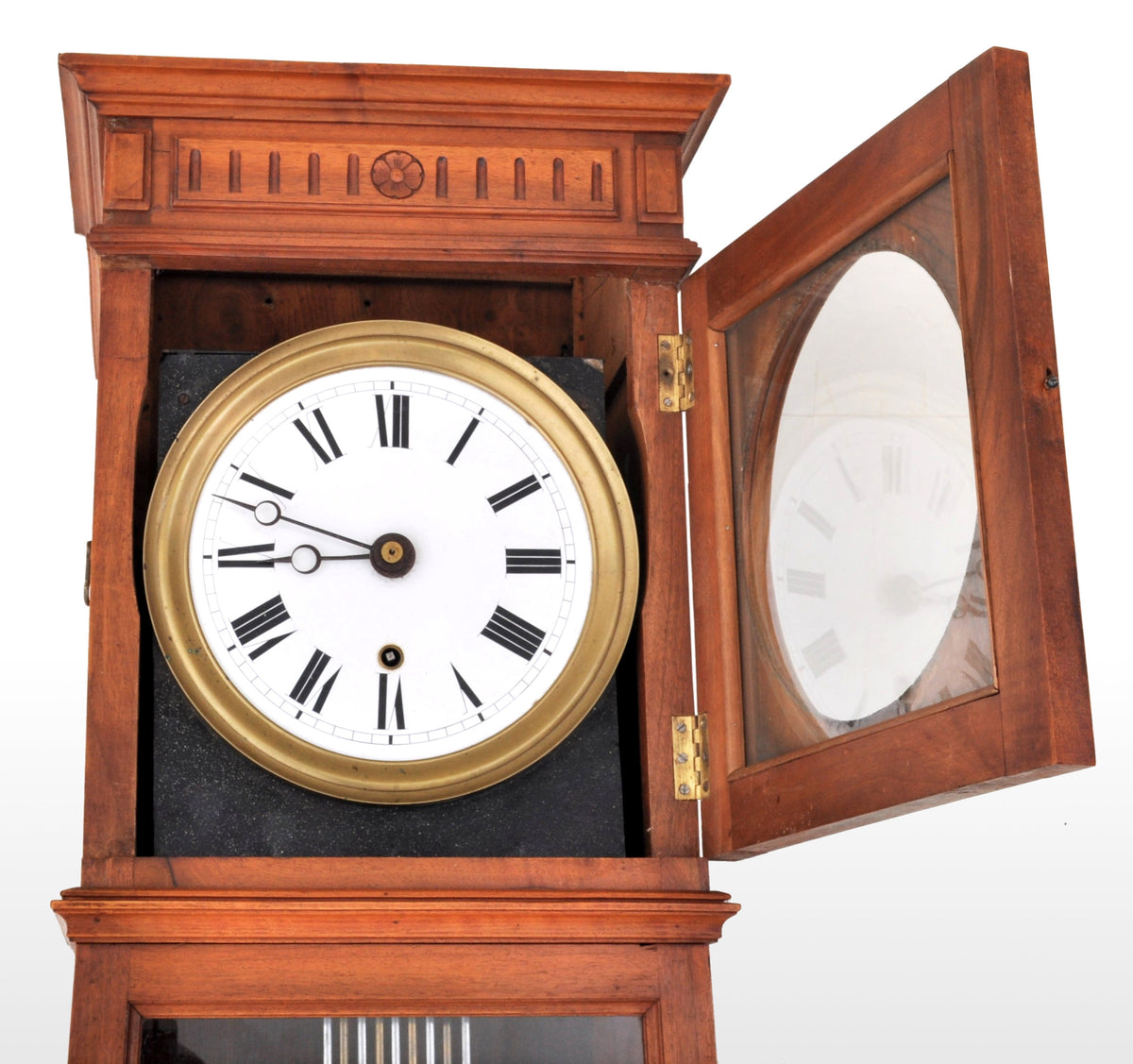 Antique French 8-Day Longcase/Grandfather Comtoise Clock, circa 1800