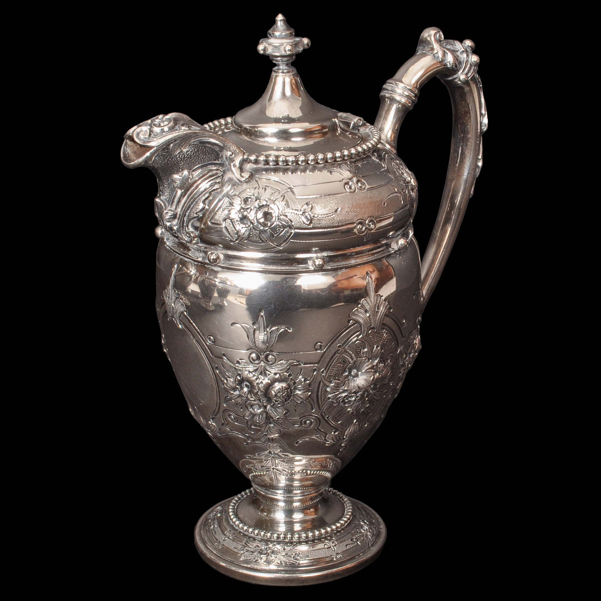 Antique American Gorham Coin Silver Mary Todd Lincoln Tea & Coffee Service, 1861