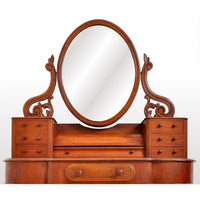 Antique Walnut "Duchess" Dresser Swing Mirror Vanity Dressing Table, circa 1870