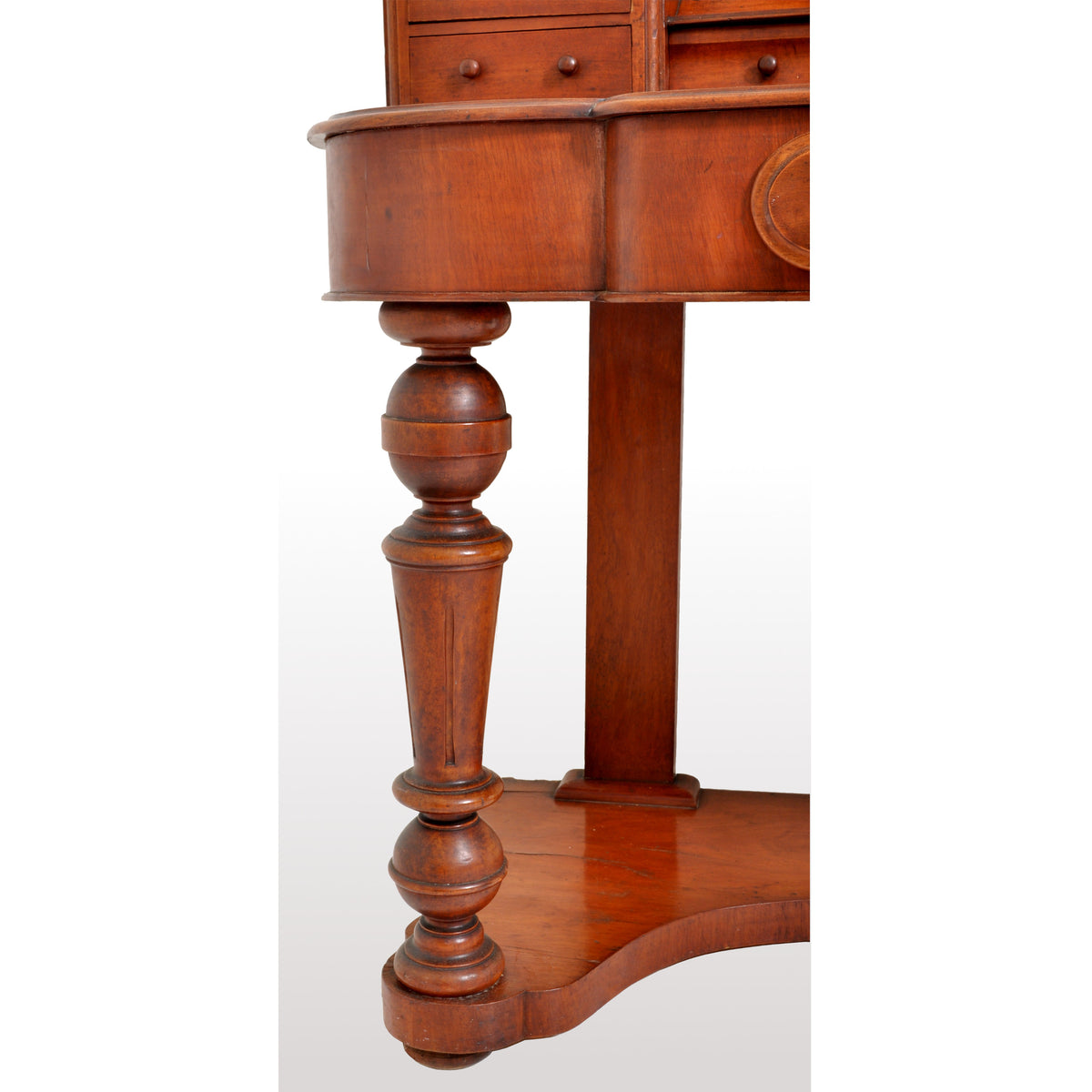 Antique Walnut "Duchess" Dresser Swing Mirror Vanity Dressing Table, circa 1870