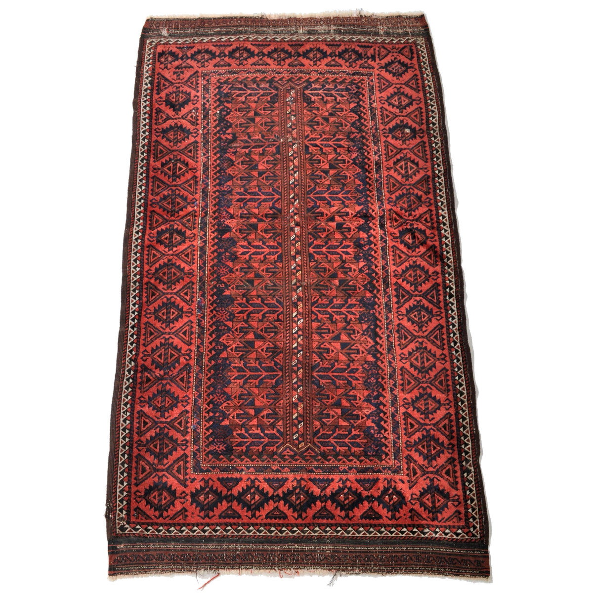 Vintage Tribal Afghan Balouch Rug