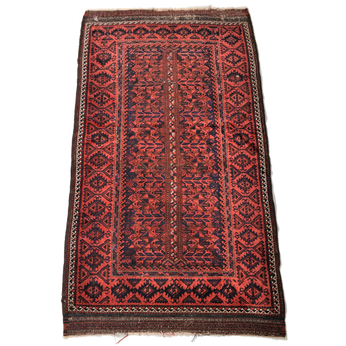 Vintage Tribal Afghan Balouch Rug