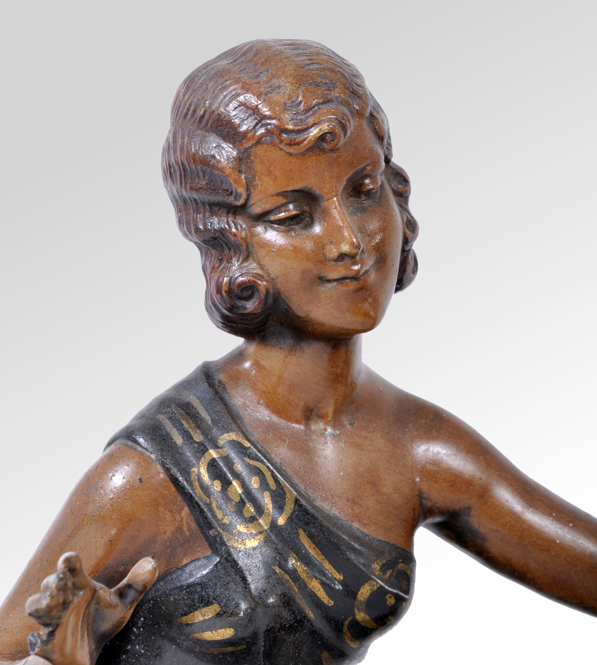 Art Deco Bronze / Spelter Figural Group by Enrique Molins-Balleste, circa 1930