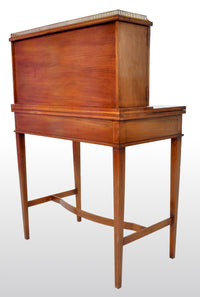 Antique Sheraton Revival Inlaid Mahogany Desk / Writing Table, circa 1895