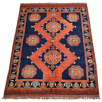 Afghan Turkoman Rug with Caucasian Design