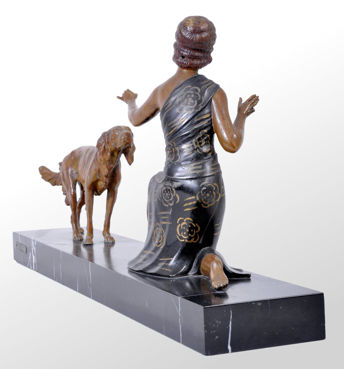 Art Deco Bronze / Spelter Figural Group by Enrique Molins-Balleste, circa 1930