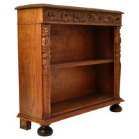 Pair of Antique 19th Century French Carved Oak Renaissance Revival Bookcases, circa 1880
