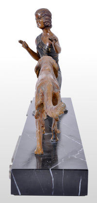 Art Deco Bronze / Spelter Figural Group by Enrique Molins-Balleste, circa 1930