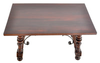 Antique Spanish Baroque Walnut Trestle Table, Circa 1880