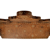 Antique Middle Eastern Syrian Islamic Moorish Inlaid Walnut Bench / Settee, circa 1880