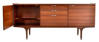 Mid-Century Modern Danish Style Credenza in Walnut, 1960s
