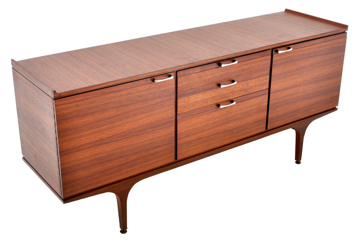 Mid-Century Modern Danish Style Credenza in Walnut, 1960s