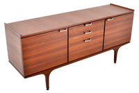 Mid-Century Modern Danish Style Credenza in Walnut, 1960s