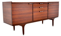 Mid-Century Modern Danish Style Credenza in Walnut, 1960s