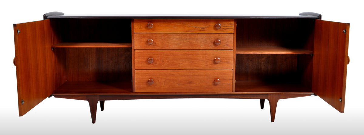 Mid-Century Modern Danish Style Teak Credenza, 1960s