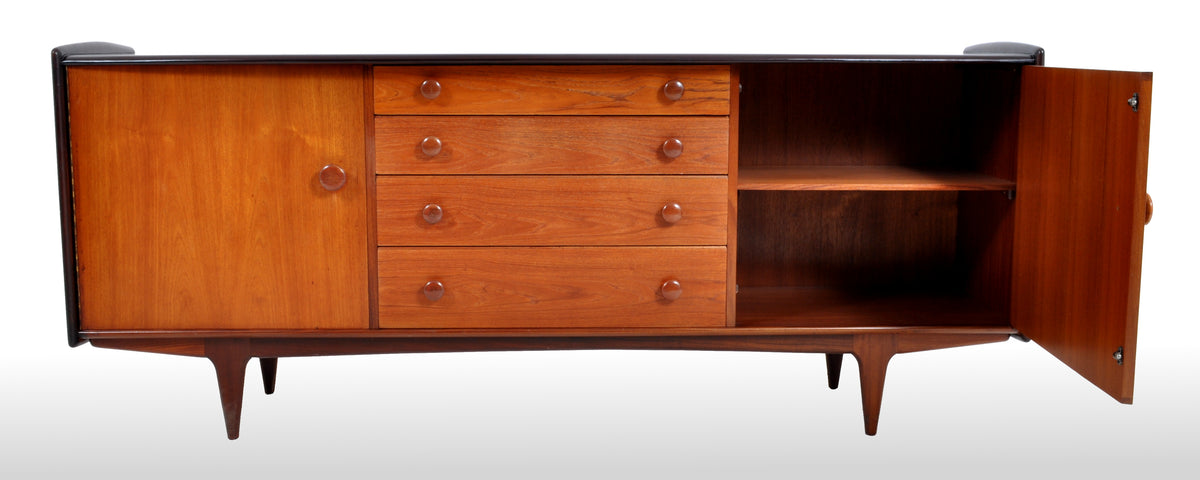 Mid-Century Modern Danish Style Teak Credenza, 1960s