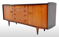 Mid-Century Modern Danish Style Teak Credenza, 1960s