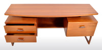 Mid-Century Modern Danish Style Teak Floating Top Desk by Ib Kofod-Larsen for G Plan, 1960s