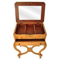Pair of Antique Swedish Biedermeier Golden Birch Side / Dressing Tables / Nightstands, circa 1890