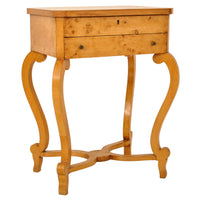 Pair of Antique Swedish Biedermeier Golden Birch Side / Dressing Tables / Nightstands, circa 1890