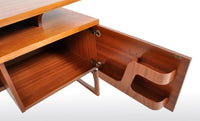 Mid-Century Modern Danish Style Teak Floating Top Desk by Ib Kofod-Larsen for G Plan, 1960s