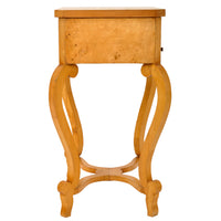 Pair of Antique Swedish Biedermeier Golden Birch Side / Dressing Tables / Nightstands, circa 1890