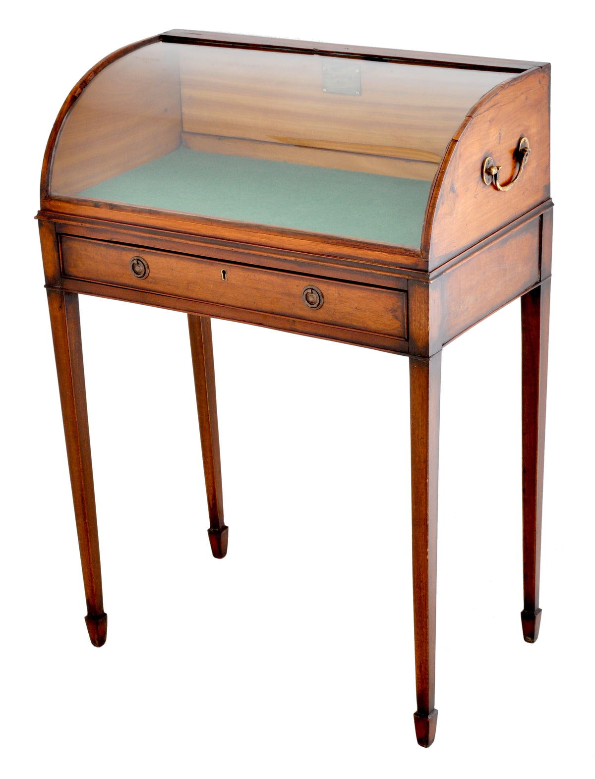 Antique Georgian Hepplewhite Mahogany Display Case / Vitrine / Collector's Cabinet, Circa 1780