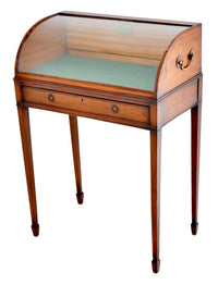 Antique Georgian Hepplewhite Mahogany Display Case / Vitrine / Collector's Cabinet, Circa 1780