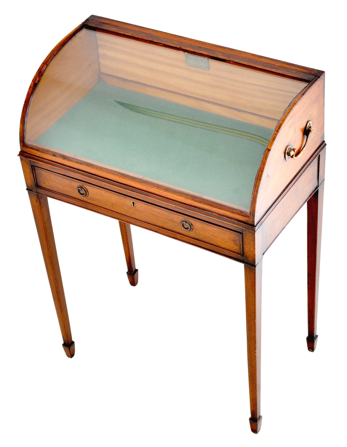 Antique Georgian Hepplewhite Mahogany Display Case / Vitrine / Collector's Cabinet, Circa 1780