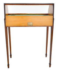 Antique Georgian Hepplewhite Mahogany Display Case / Vitrine / Collector's Cabinet, Circa 1780