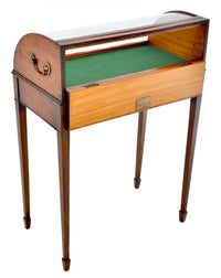 Antique Georgian Hepplewhite Mahogany Display Case / Vitrine / Collector's Cabinet, Circa 1780